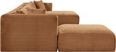 Shaggy - Fabric 6 Piece Modular Sectional With Chaise And Ottoman - Simple Home Plus