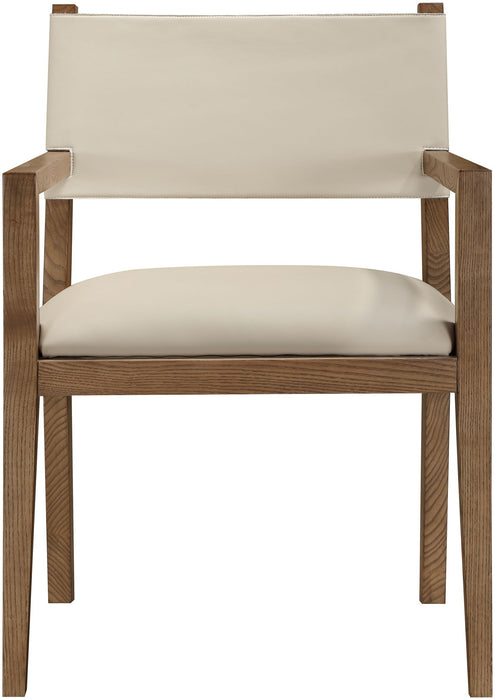 Avon - Vegan Leather Dining Arm Chair - Simple Home Plus