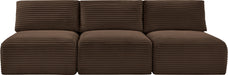 Shaggy - 3 Seat Modular Armless Sofa - Simple Home Plus