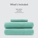 Cotton Blend Jersey Knit - Queen All Season Sheet Set - Aqua - Simple Home Plus