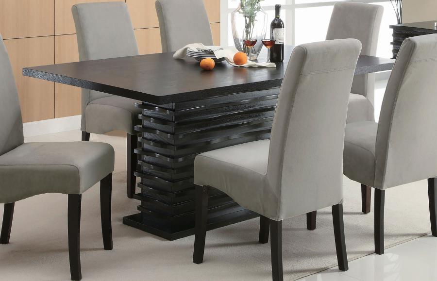 Stanton - Rectangular Dining Table - Black - Simple Home Plus