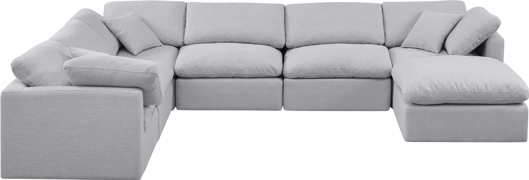 Indulge - Linen 7 Piece Modular Sectional - Simple Home Plus