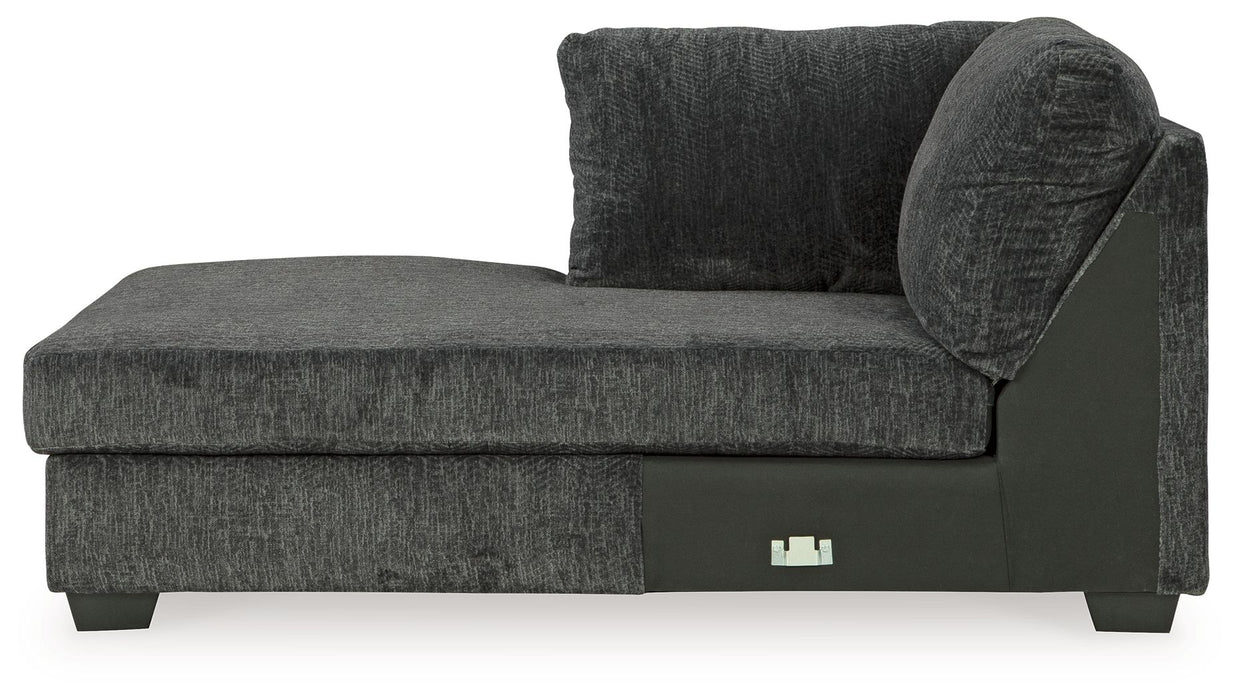 Biddeford - Laf Corner Chaise - Shadow - Simple Home Plus