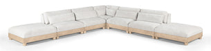 Turin - Chenille Fabric Upholstered Modular Sectional - White - Simple Home Plus