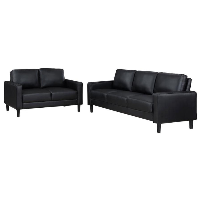 Ruth - Upholstered Track Arm Sofa Set - Simple Home Plus