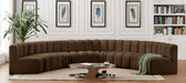 Arc - Velvet 8 Piece U-Shaped Modular Sofa - Simple Home Plus