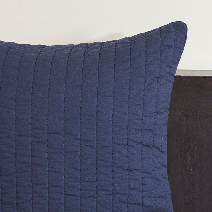 Camila - Quilted Euro Sham - Navy - Simple Home Plus