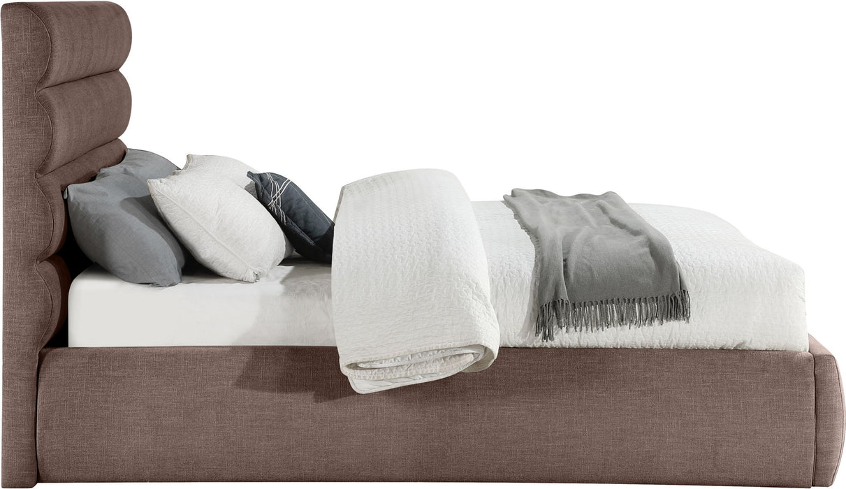 Adam - Linen Fabric Bed With 52" Headboard - Simple Home Plus
