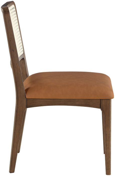 Atrium - Upholstered Seat Dining Chair With Brushed Brown Base (Set of 2) - Simple Home Plus