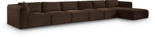 Shaggy - 6 Piece Modular Sectional With Chaise - Simple Home Plus