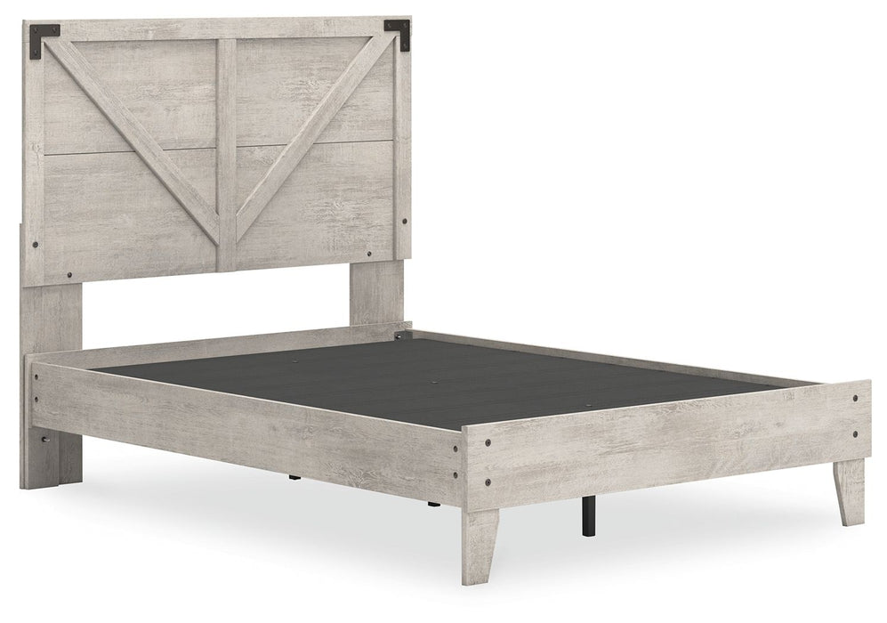 Shawburn - Platform Bed With Crossbuck Panel Headboard - Simple Home Plus