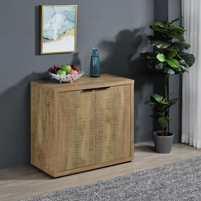 Pepita - 2 Door Engineered Wood Accent Cabinet - Mango Brown - Simple Home Plus