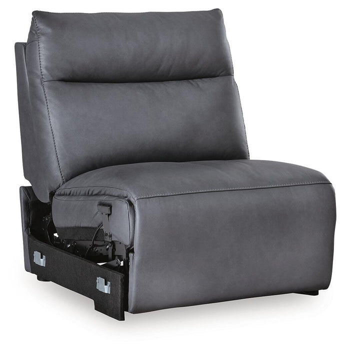 ModZ - Power Armless Recliner With Adjustable Headrest - Blue - Simple Home Plus