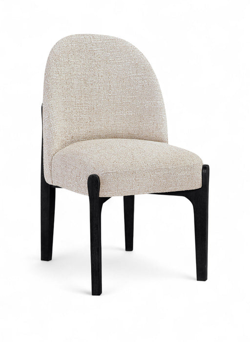 Torino - Upholstered Dining Chair With Brushed Black Base (Set of 2) - Simple Home Plus
