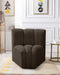 Arc - Boucle Fabric Curved Corner Chair - Simple Home Plus