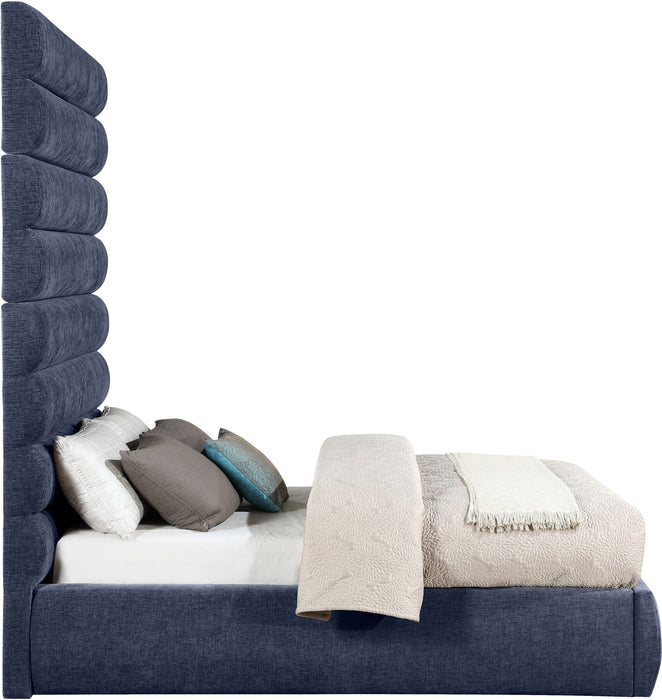 Adam - Chenille Fabric Bed With 89" Headboard - Simple Home Plus