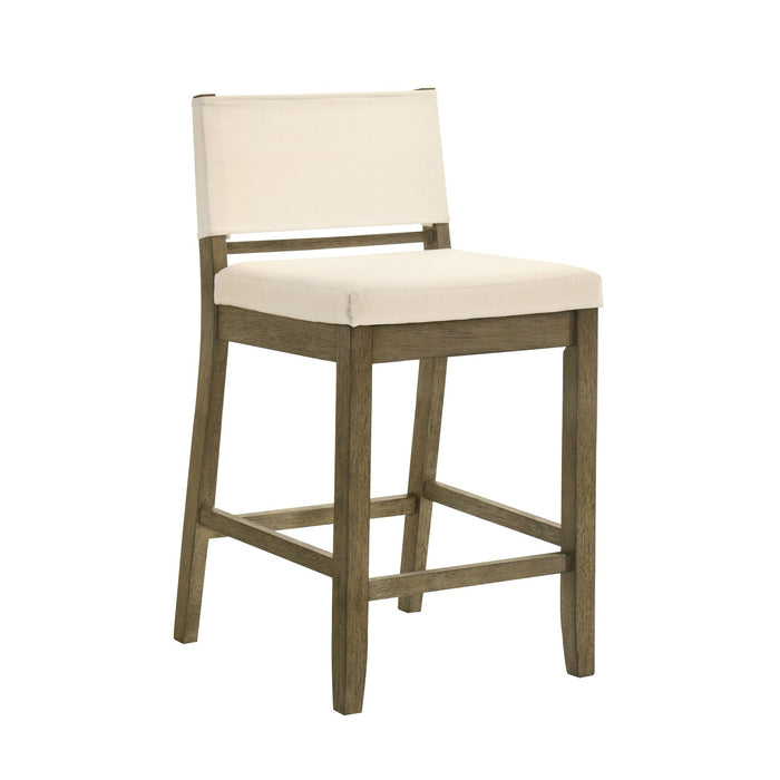 Yaneli - Contemporary Natural Wood Counter Height Kitchen Bar Stool - Simple Home Plus