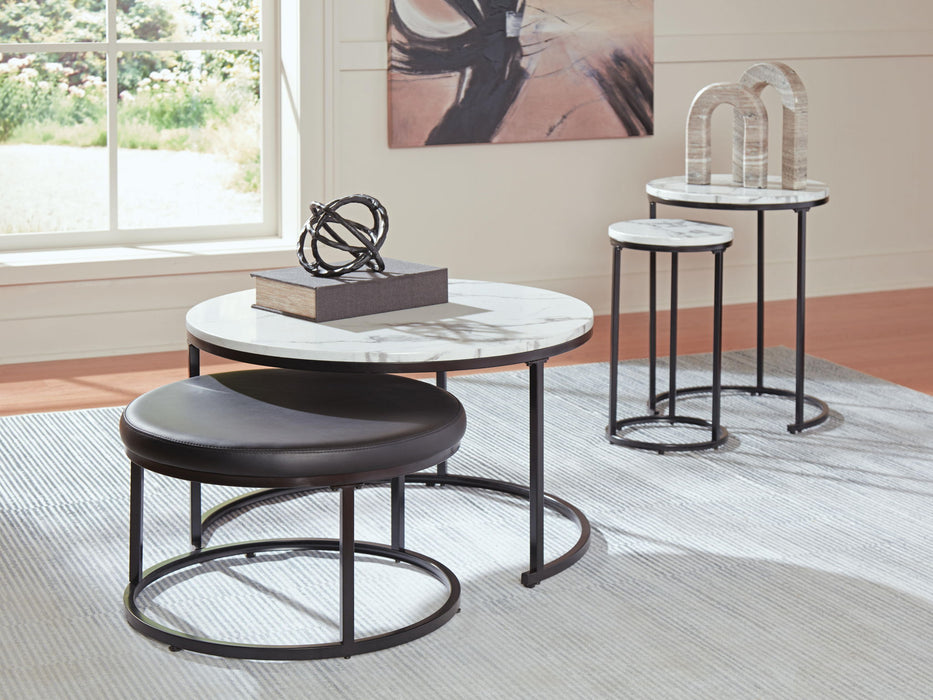 Jusmour - Occasional Nesting Table (Set of 4) - Black / White - Simple Home Plus