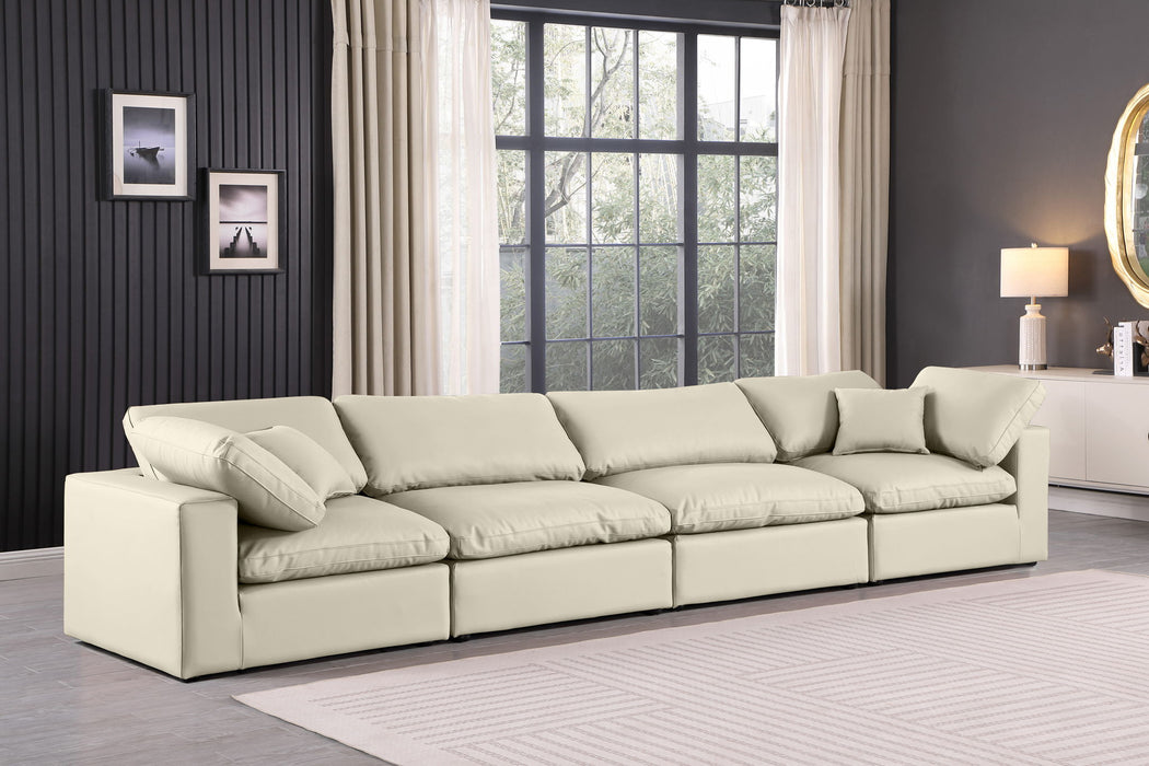 Comfy - Faux Leather Modular Sofa 4 Seats - Simple Home Plus