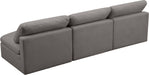 Plush - Modular Armless 3 Seat Sofa - Simple Home Plus
