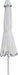 Amalfi - Patio Umbrella - White Pole - Simple Home Plus