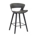 Jagger - Modern Barstool With Black Frame - Simple Home Plus