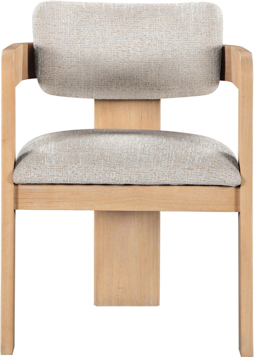 Sacha - Linen Dining Chair With Natural Base (Set of 2) - Simple Home Plus