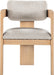 Sacha - Linen Dining Chair With Natural Base (Set of 2) - Simple Home Plus