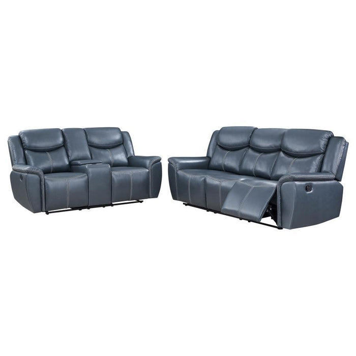 Sloane - Upholstered Reclining Sofa Set - Simple Home Plus