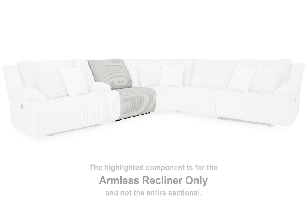 Top Tier - Armless Recliner - Alloy - Simple Home Plus
