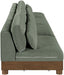 Turin - Chenille Fabric Upholstered Modular Sectional - Green - Simple Home Plus