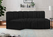 Arc - Boucle Fabric 3 Piece Modular L-Shaped Sofa - Simple Home Plus