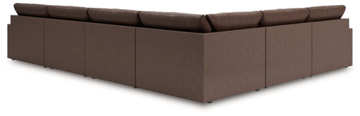 Whitehaven - 6-Piece Sectional With 3 Armless Chairs - Brown - Simple Home Plus