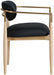 Riccio - Dining Arm Chair (Set of 2) - Natural And Gold Frame - Simple Home Plus
