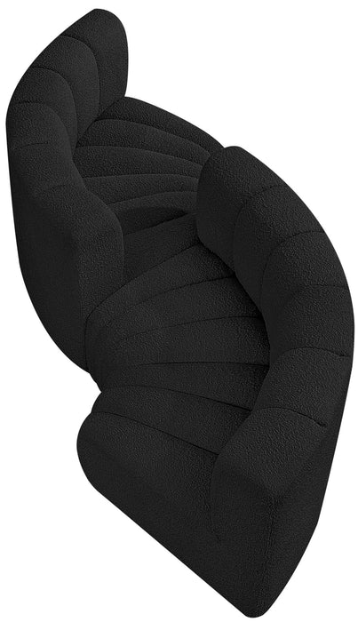 Arc - Boucle Fabric 4 Piece Curved Modular Sofa - Simple Home Plus