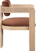 Sacha - Velvet Dining Chair With Natural Base (Set of 2) - Simple Home Plus