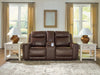 Gravier - Power Reclining Loveseat With Console / Adjustable Headrest - Cordova - Simple Home Plus