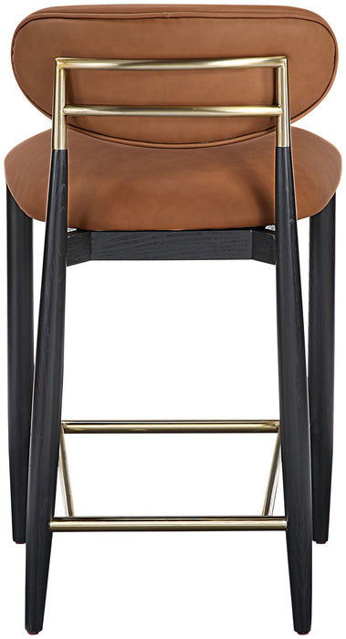 Riccio - Stool - Black And Gold Frame - Simple Home Plus