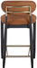 Riccio - Stool - Black And Gold Frame - Simple Home Plus