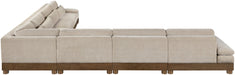 Turin - Chenille Fabric Upholstered Modular Sectional - Taupe - Simple Home Plus
