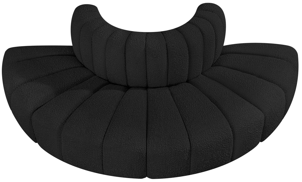 Arc - Boucle Fabric 4 Piece Modular Sofa - Simple Home Plus