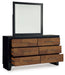 Kraeburn - Brown / Black - Dresser And Mirror - Simple Home Plus
