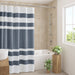 Spa Waffle - 72" x 72" Shower Curtain With 3M Treatment - Dark Blue - Simple Home Plus