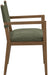 Avon - Linen Textured Performance Fabric Dining Arm Chair - Simple Home Plus