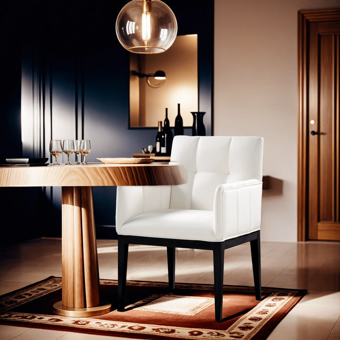 Adrian - Dining Arm Chair (Set of 2) - Black Legs - Simple Home Plus
