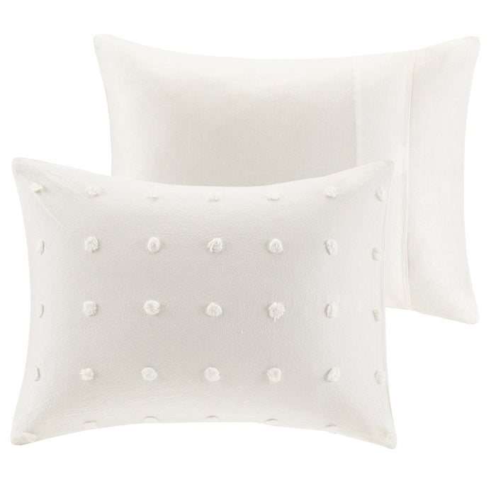 Brooklyn - Twin Comforter Set - Ivory - Simple Home Plus