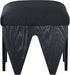 Altair - Fabric Bench - Black Base - Simple Home Plus