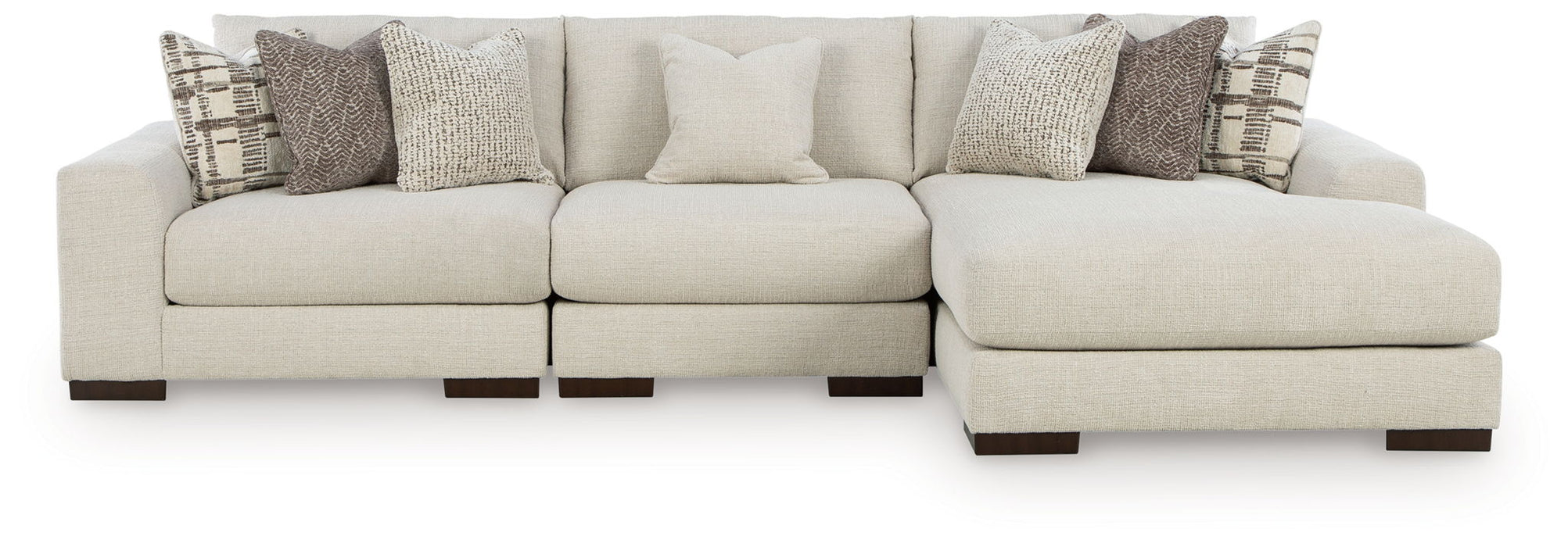 Barrelton - Barley - 3-Piece Sectional With RAF Corner Chaise - Simple Home Plus