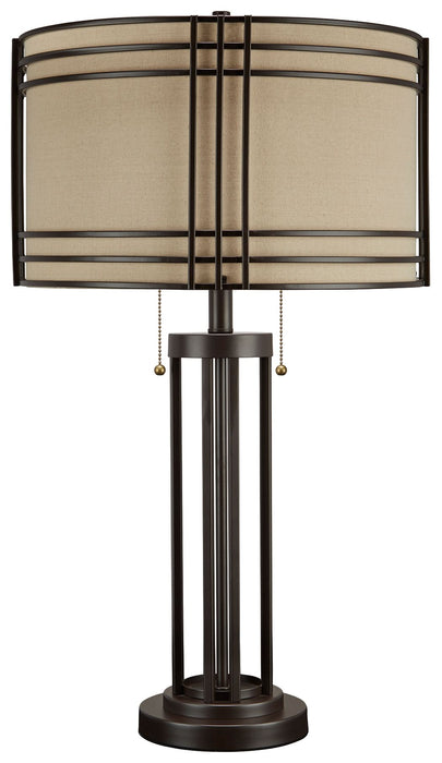 Hanswell - Dark Brown - Metal Table Lamp - Simple Home Plus