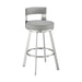 Flynn - Swivel Bar Stool - Brushed Steel - Simple Home Plus